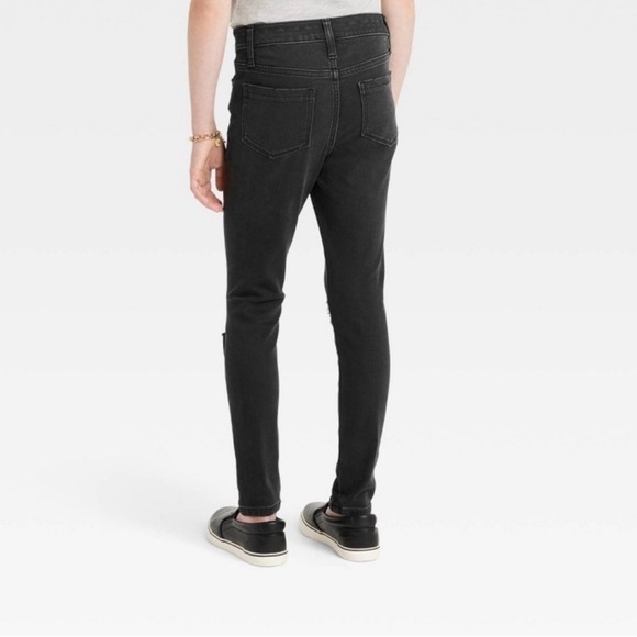 Art Class Black Distressed Skinny Jeans Jeggings Holes Distressed Stretch - Picture 2 of 9